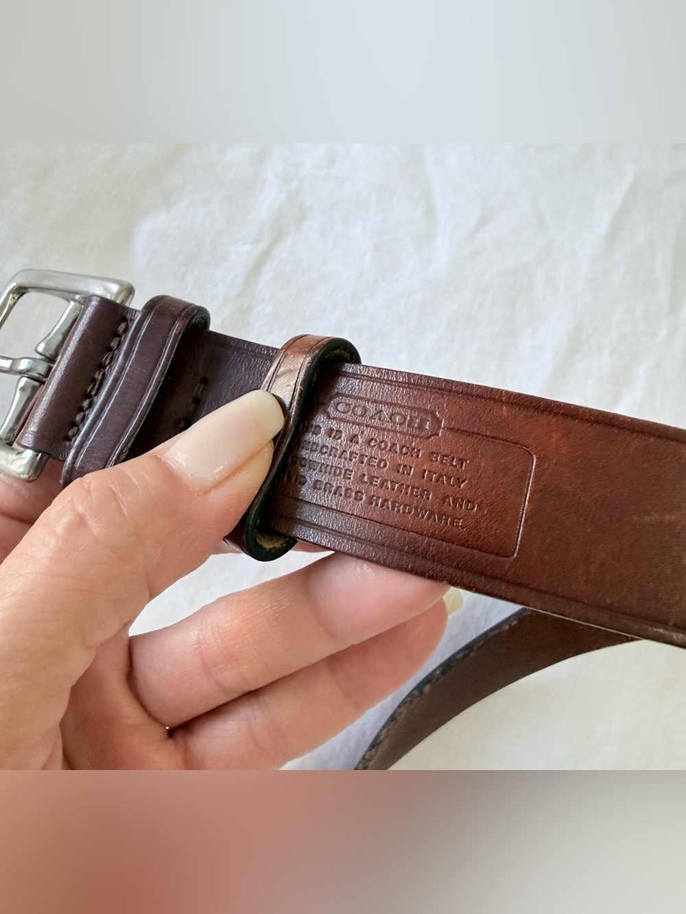 Coach | Men’s 32 | Brown Cowhide Leather Vintage Classic Belt 3707 | Made Italy